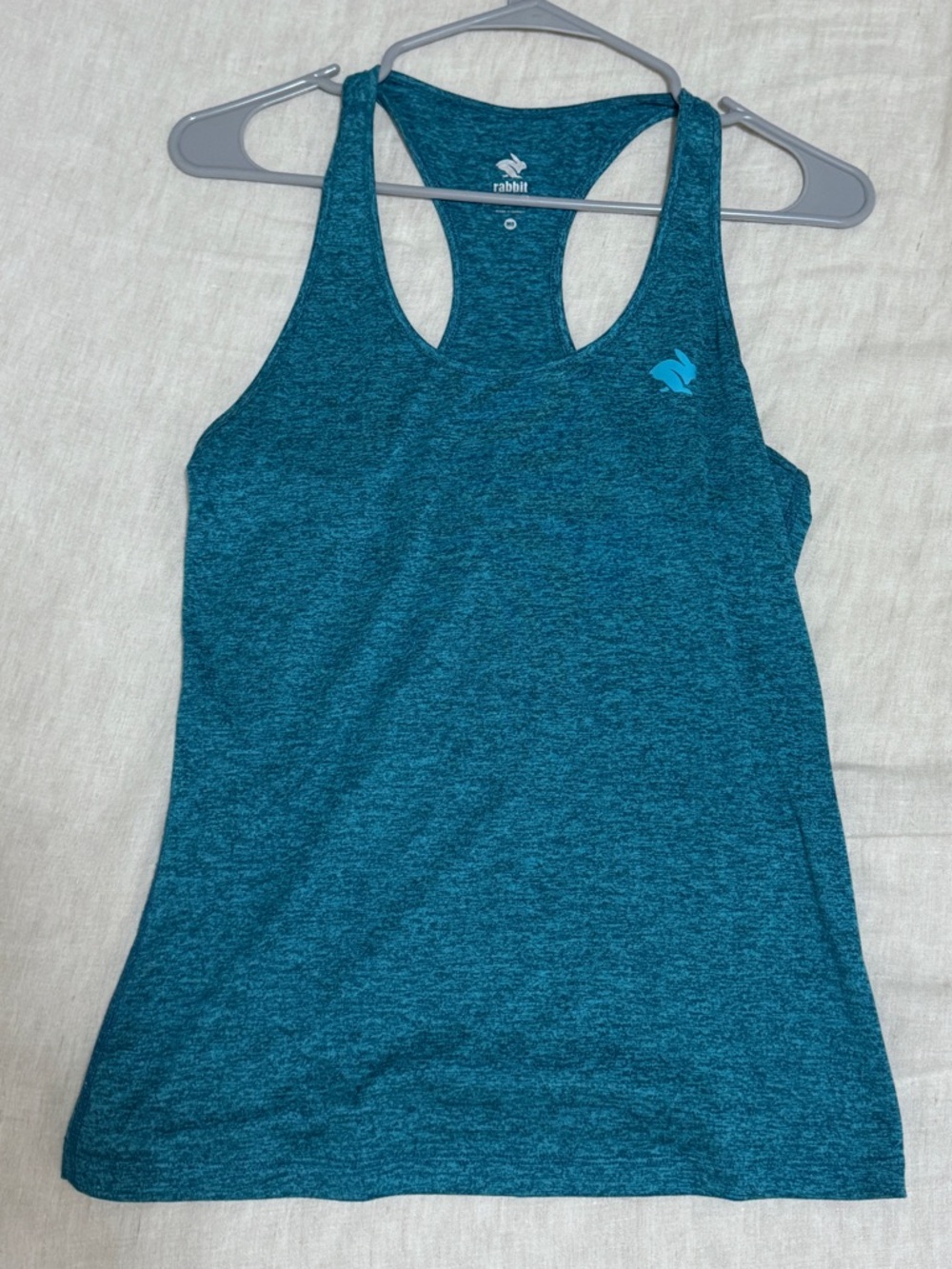 Rabbit Heather Green Racerback Tank Top